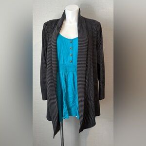 Women’s Size 3X Gray Croft&Barrow Knit Cardigan